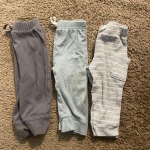 Baby Boy 12 month Cozy Pants Lot of 5
